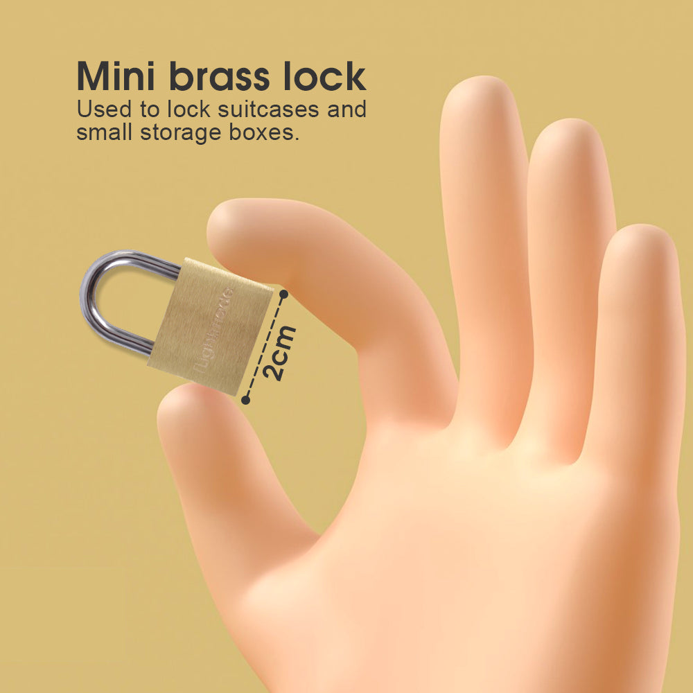 4 Pcs Flightmode Brass Padlock V915-FM0017X2