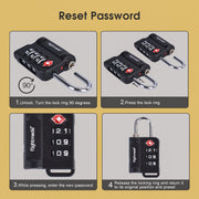 Flightmode TSA 3 Dial Indicator Padlock x2 V915-FM0021X2