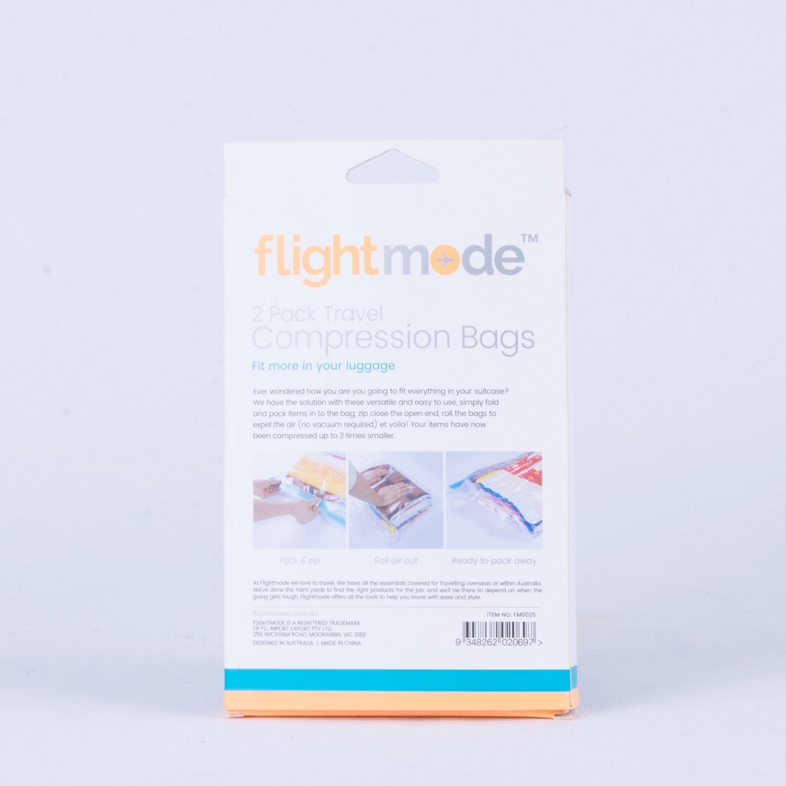 2 Pack Easy Care Travel Vacuum Compression Bags V915-FM0025