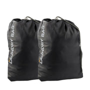 2Pcs Travel Laundry Bag Drawstring Water Resistant Sports Gym Clothes Organiser V915-FM0033X2
