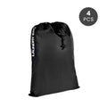 4 Pcs Travel Laundry Bag Drawstring Water Resistant Sports Gym Clothes Organiser - 4 V915-FM0033X4