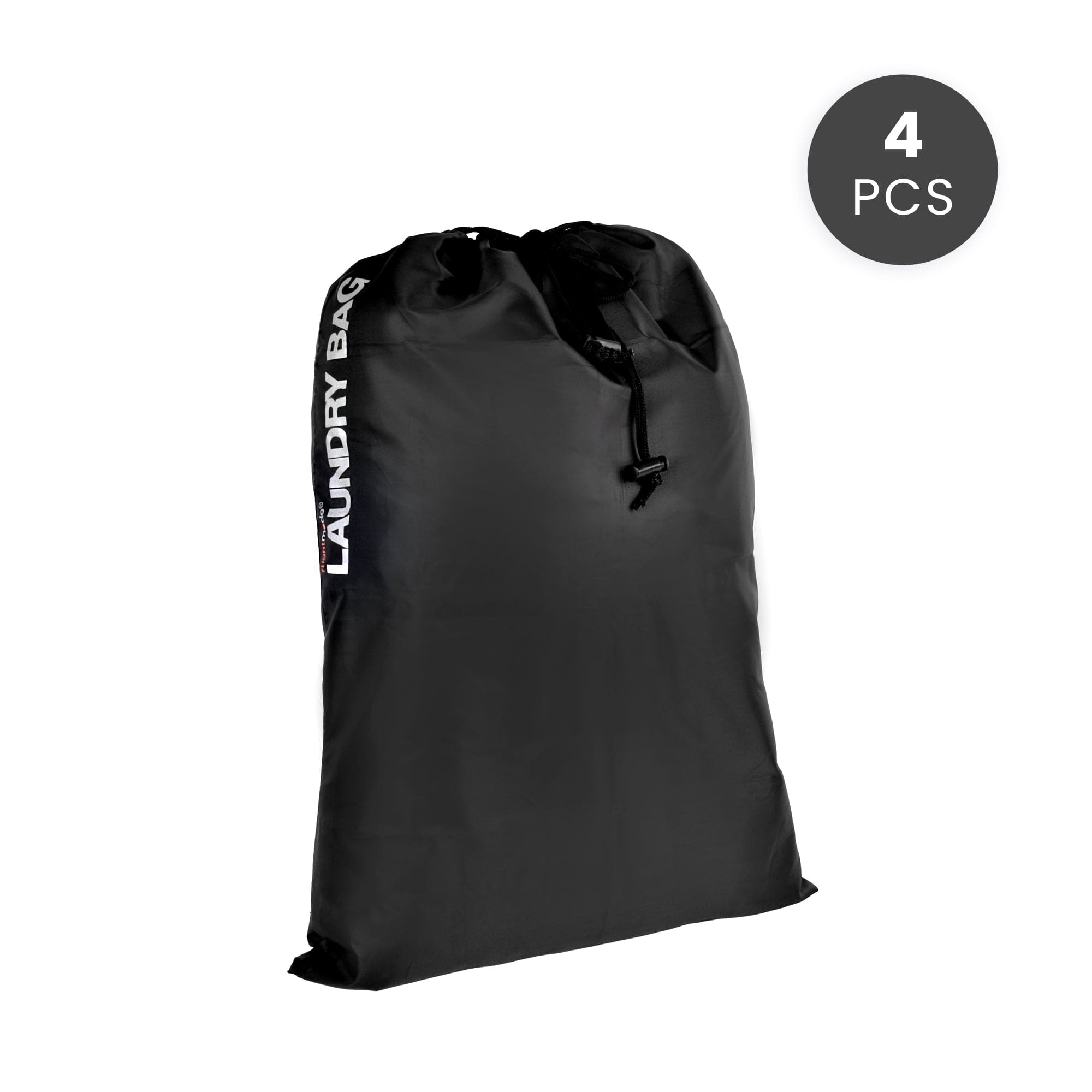 4 Pcs Travel Laundry Bag Drawstring Water Resistant Sports Gym Clothes Organiser - 4 V915-FM0033X4