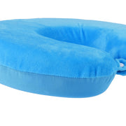 Deluxe Memory Foam Travel Pillow Blue V915-FM0049-BL