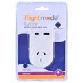 Flightmode Outbound AU/NZ to EUROPE/BALI Travel Adaptor with USB Type C & A V915-FM0102