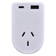 Flightmode Outbound AU/NZ to EUROPE/BALI Travel Adaptor with USB Type C & A V915-FM0102