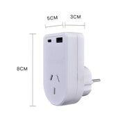 Flightmode Outbound AU/NZ to EUROPE/BALI Travel Adaptor with USB Type C & A V915-FM0102