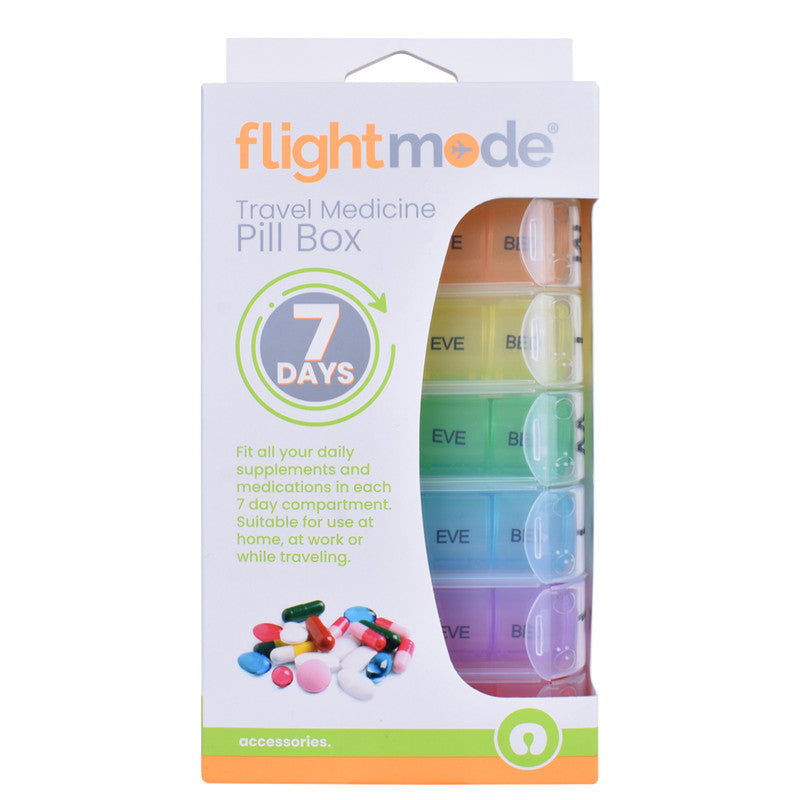 Flightmode 7 Day Travel Pill Box Medicine Organiser with Individual Daily Compartment V915-FM0111