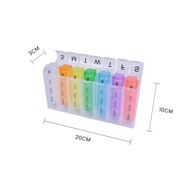 Flightmode 7 Day Travel Pill Box Medicine Organiser with Individual Daily Compartment V915-FM0111