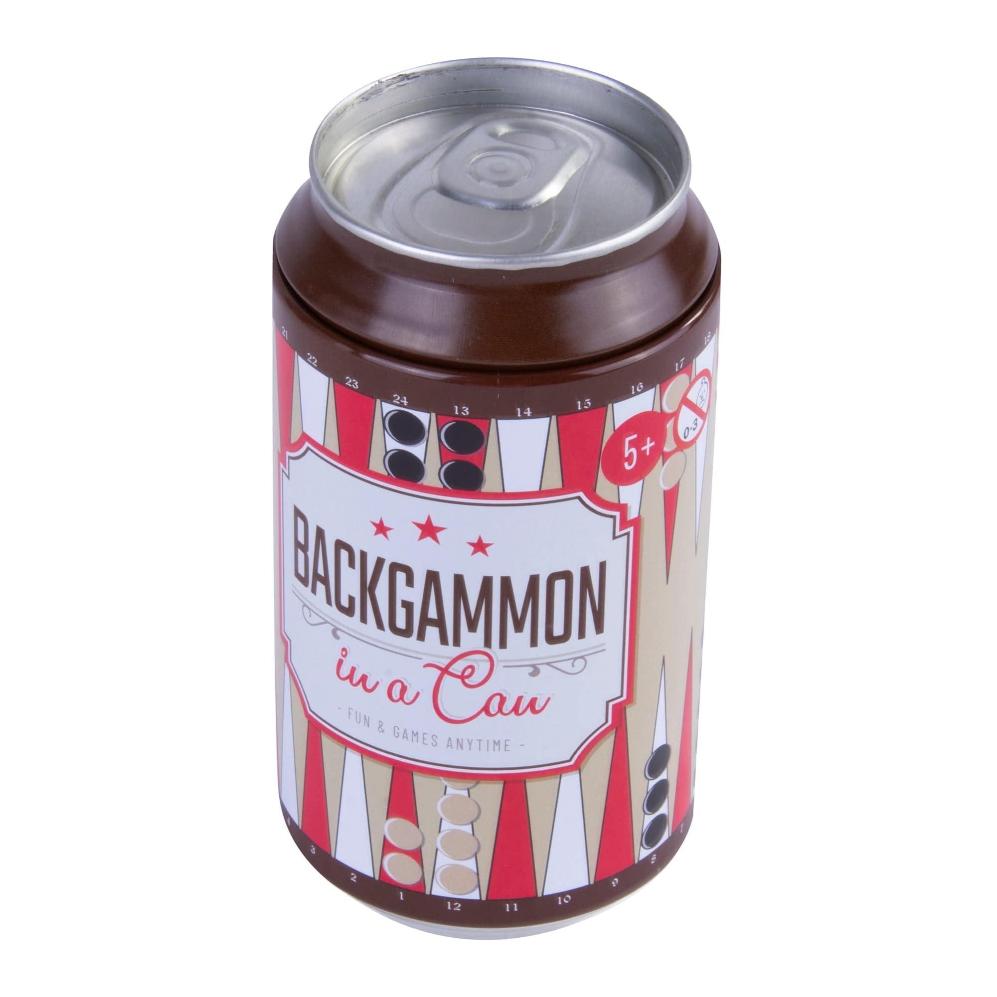 Backgammon In a Can - Travel Board Game V915-GI0242