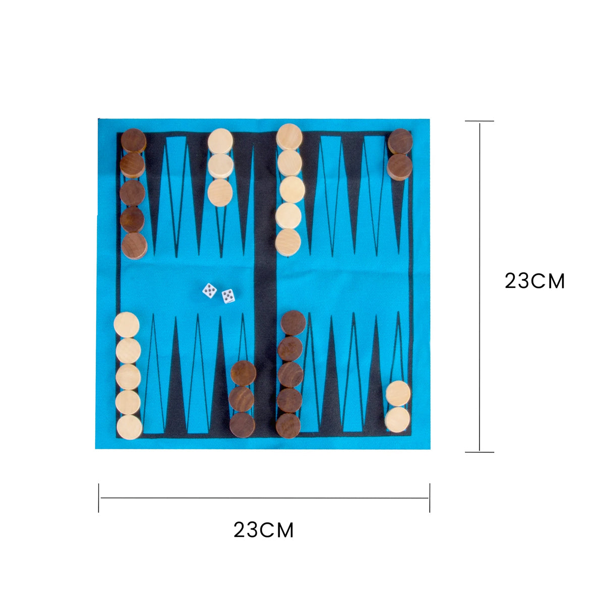 Backgammon In a Can - Travel Board Game V915-GI0242