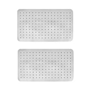 2Pack 70x40 cm Anti-Slip Grip Shower Mat Quick-Dry Bath Mat with 100+ Suction Cups V915-HB0003