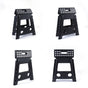Large Plastic Folding Stool Portable Chair Store Flat Easy Carry Outdoor Camping Black V915-HH0026-L-BK