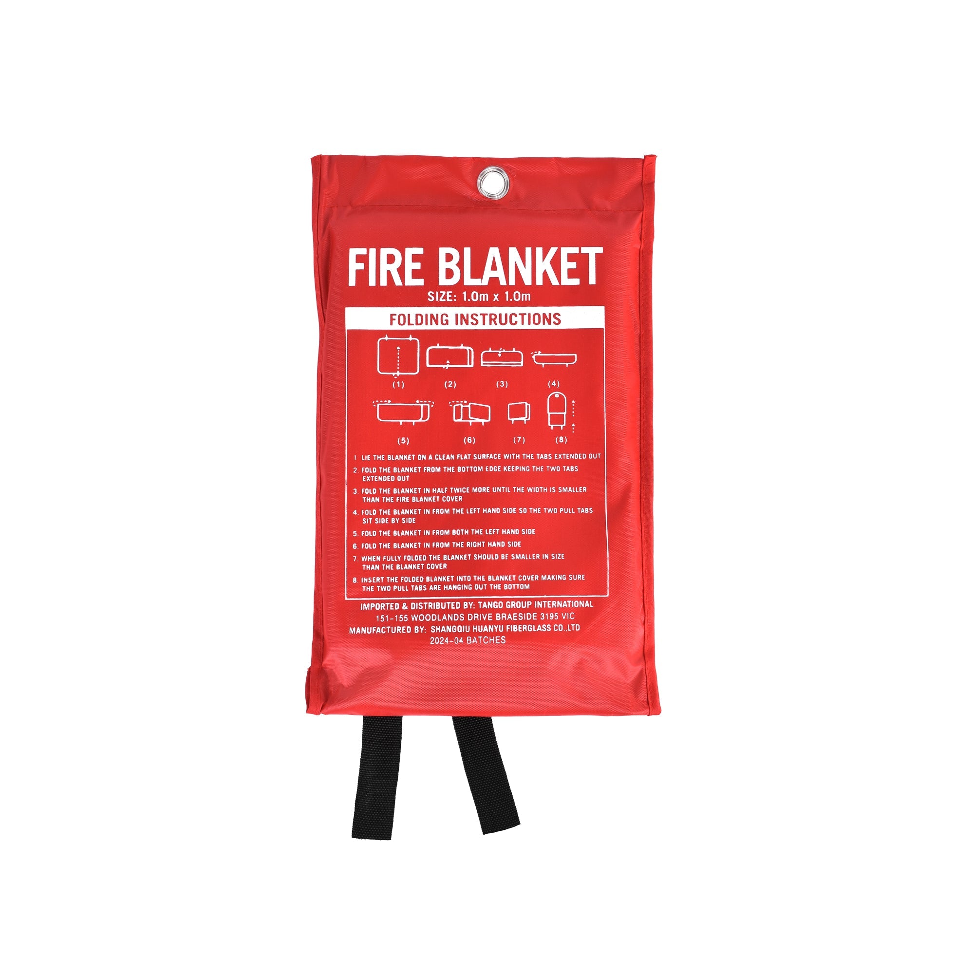 Fibreglass Fire Extinguishing Blanket for Home Car Boat Caravan Safety 1m x 1m V915-HH0034