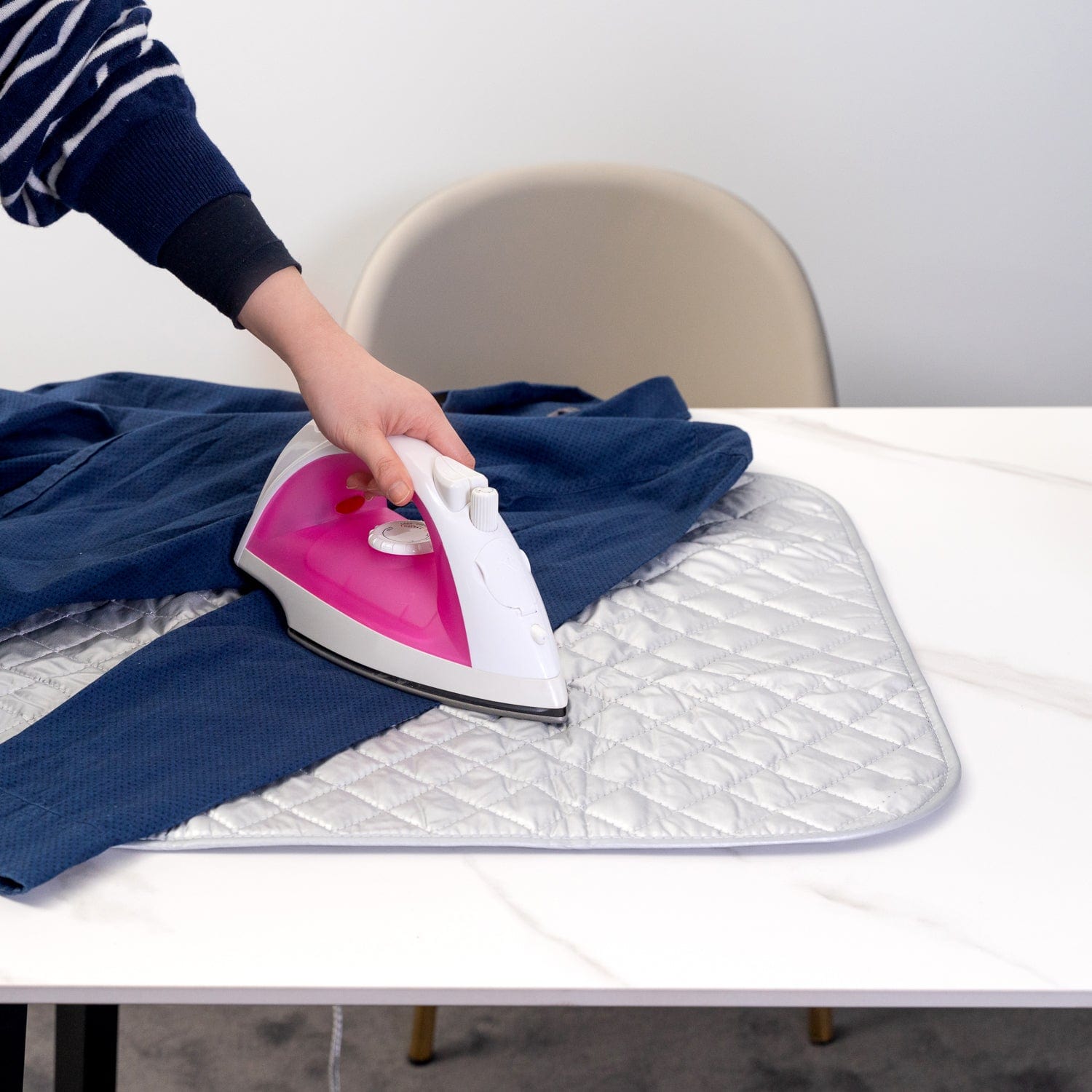 Iron Anywhere Portable & Foldable Ironing Mat with Heat Protecting Pressing Pad V915-HO0010