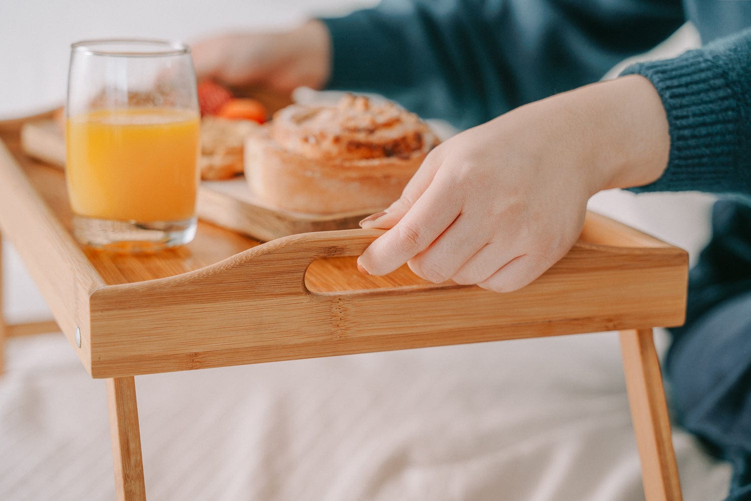 Foldable Bamboo Bed Tray / Breakfast Serving Table V915-HO0069