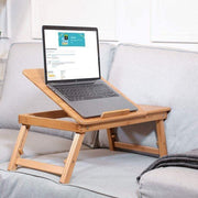 Foldable and Adjustable Bamboo Laptop Table, Bed Tray V915-HO0099