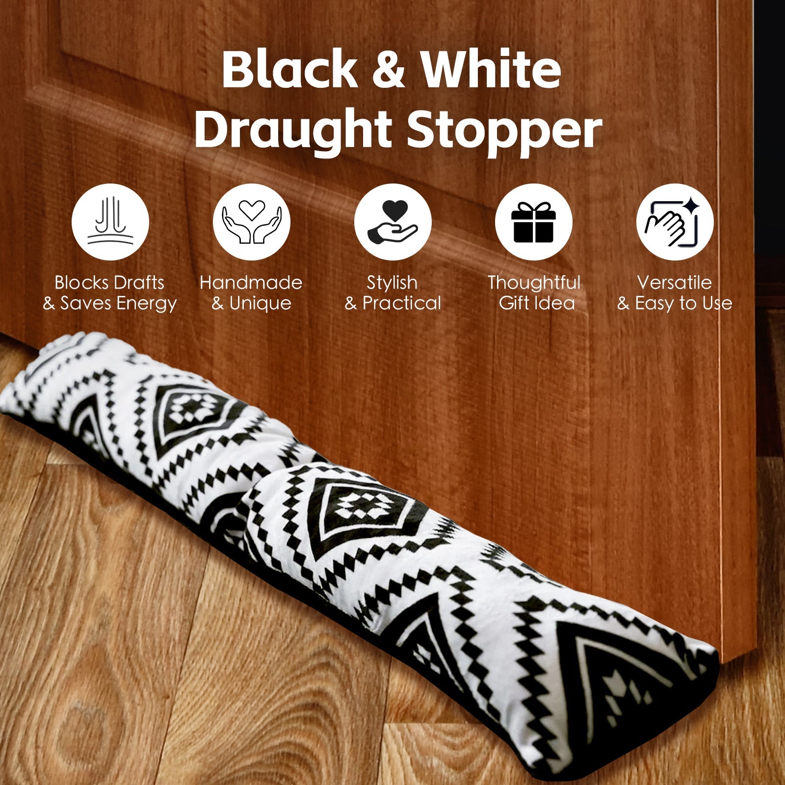 2 Pcs Door Window Draught Stopper V915-HO0151X2