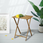 2pc Bamboo Folding Laptop Tray & Snack Table V915-(HO0160X2)