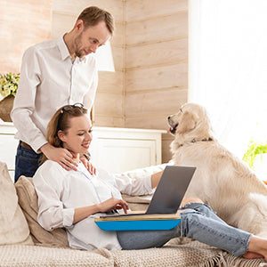 Portable Laptop Desk with Cushion Support V915-HO0196-BL