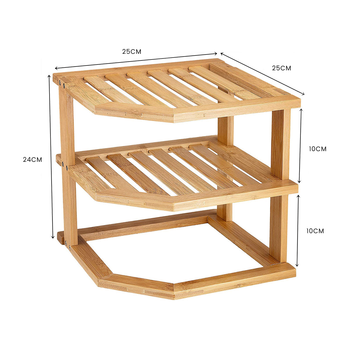 3 Tiers Bamboo Kitchen Rack Storage V915-HO0201