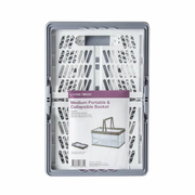 Collapsible Plastic Grocery Shopping Baskets Storage Crates with Handles V915-HO0232