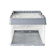 Collapsible Plastic Grocery Shopping Baskets Storage Crates with Handles V915-HO0232