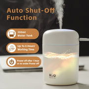 Living Today Mini LED Ultrasonic Humidifier 300ml V915-HO0235