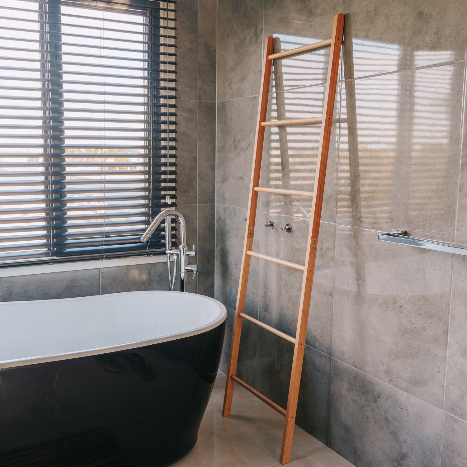 180cm 6 Steps Bamboo Towel Ladder V915-HO0240