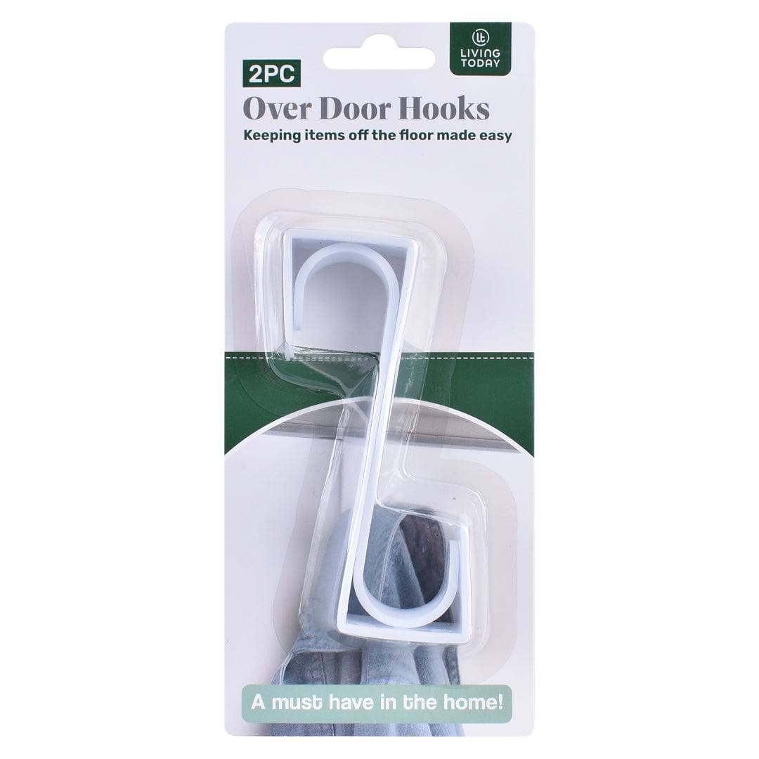 Living Today 2pk Over Door Hooks V915-HO0262