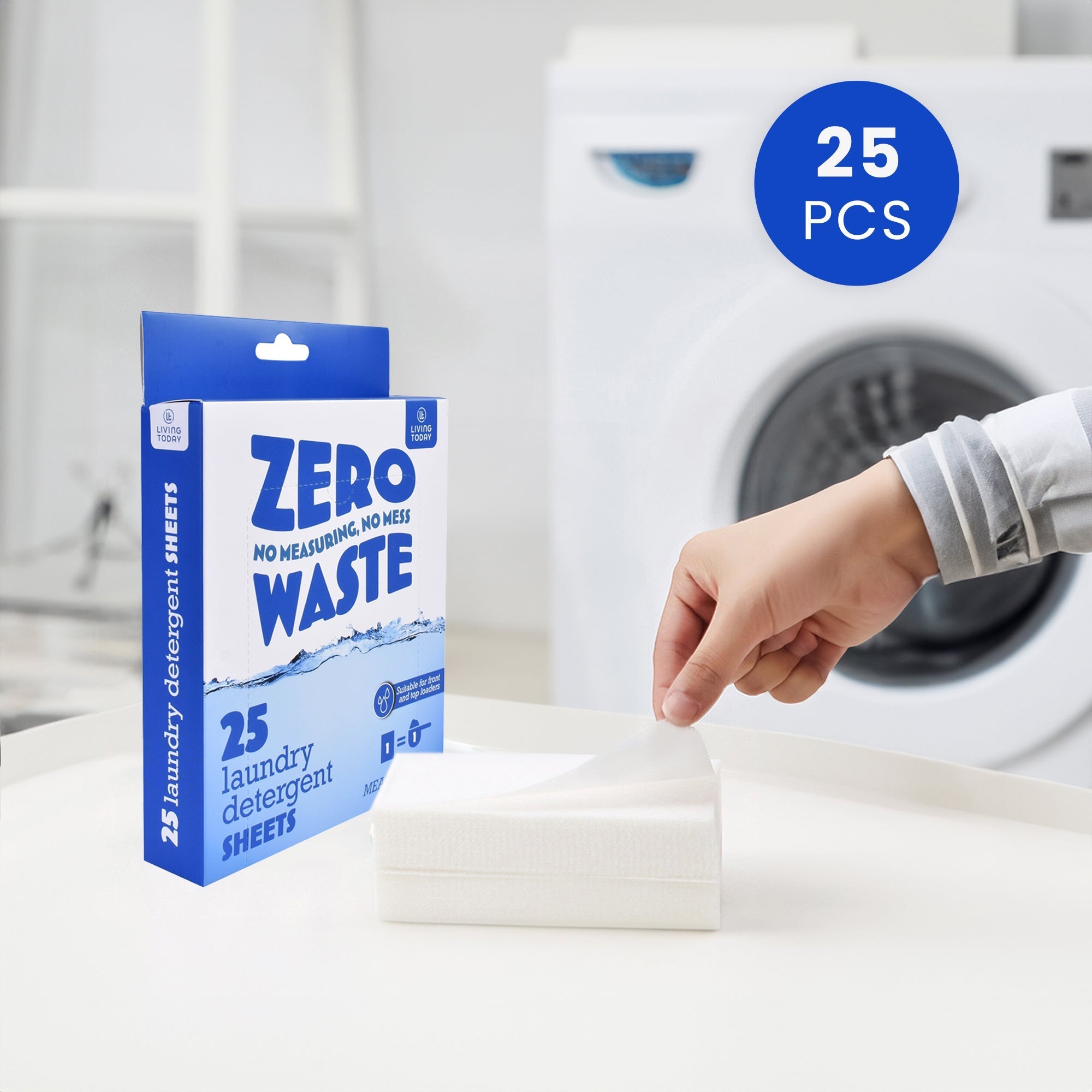 25 Sheets Eco-friendly Ultra Concentrated Laundry Detergent V915-HO0291