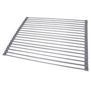 Silver Over Sink Draining Rack with Anti-Slip Grips V915-HO0302