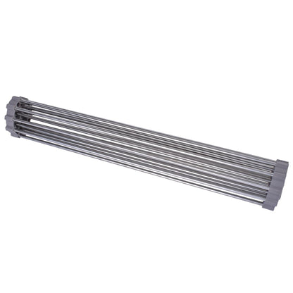 Silver Over Sink Draining Rack with Anti-Slip Grips V915-HO0302