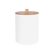 Bamboo Lid Cotton Swab Canister V915-HO0308