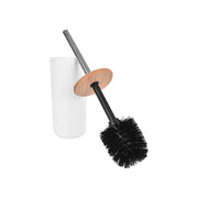 2 Pcs Bamboo-Lid Toilet Brush - Clevinger Collection, BPA-Free V915-HO0313X2