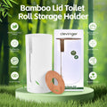 Bamboo Lid Toilet Roll Storage Holder V915-HO0314