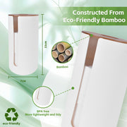 Bamboo Lid Toilet Roll Storage Holder V915-HO0314