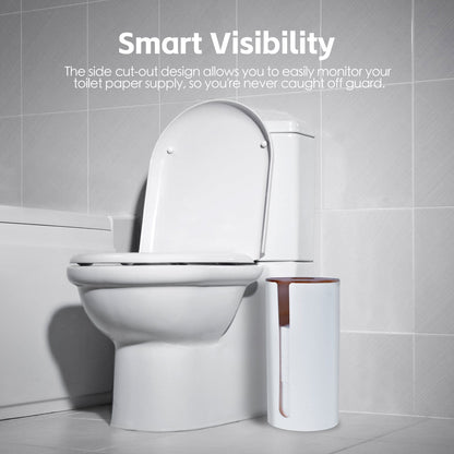 Bamboo Lid Toilet Roll Storage Holder V915-HO0314