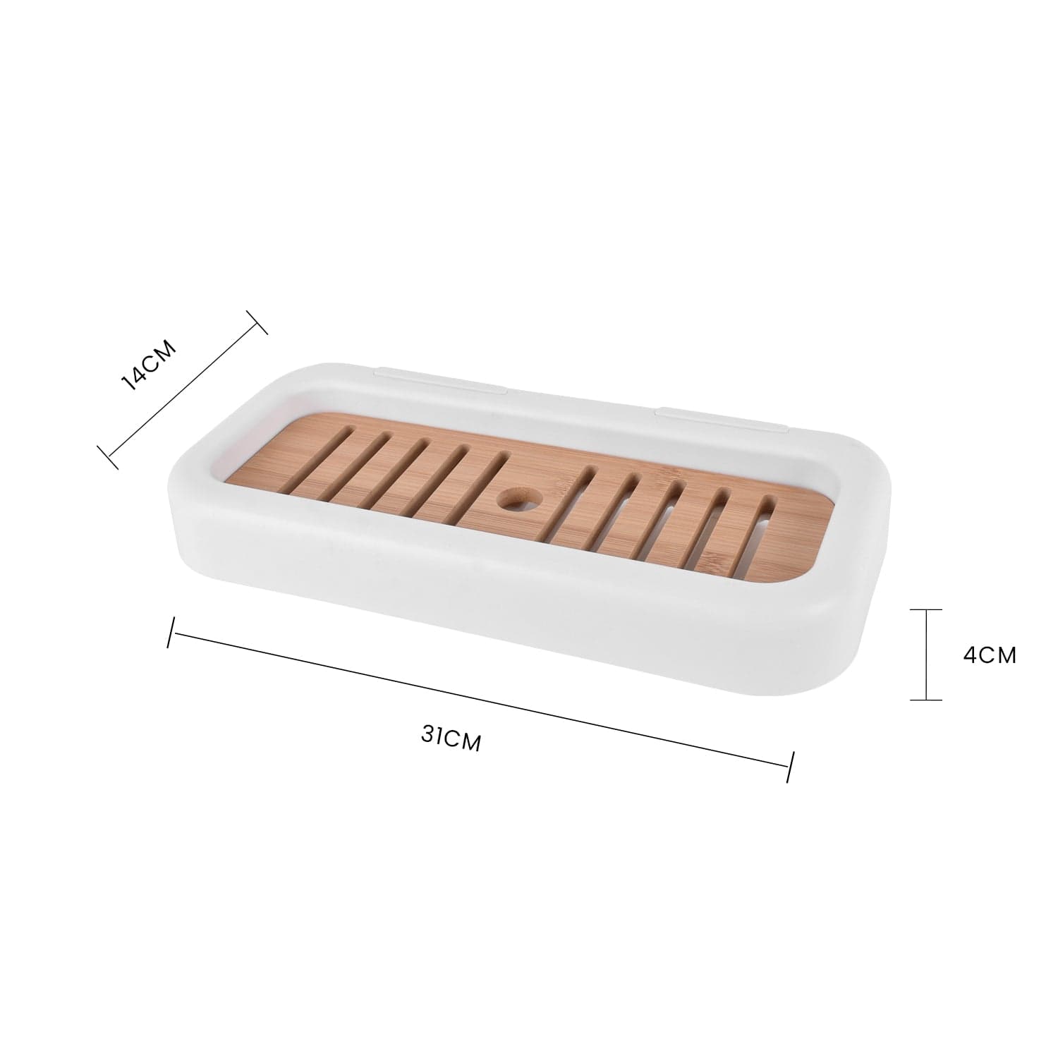 Bamboo Rack Shower Wall Caddy V915-HO0315