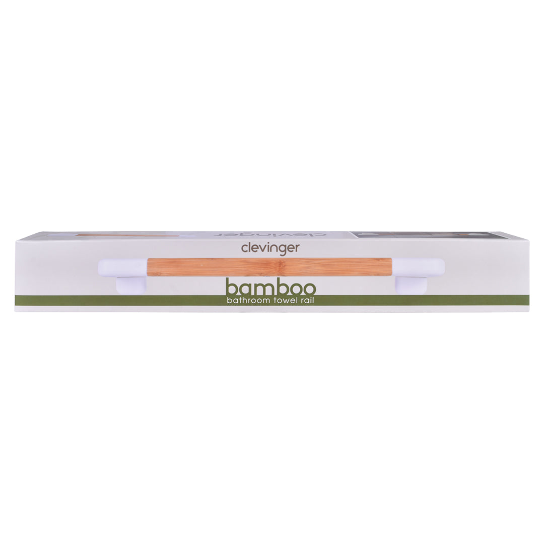 Bamboo Wall Mounted Bathroom Towel Rail V915-HO0317