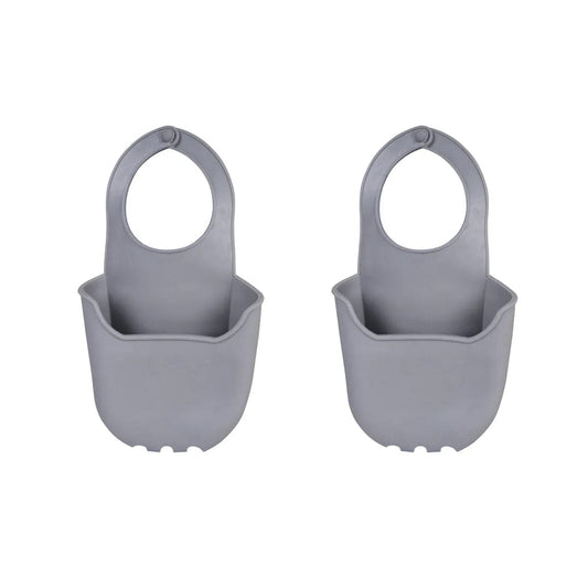 2 pcs Sink Caddy Silicone Sponge Rack - Adjustable Silicone Kitchen Sink Organizer V915-HO0331X2