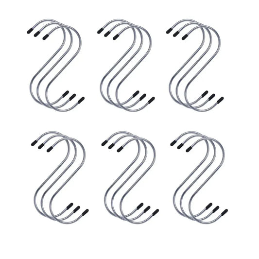 18 Pcs Multipurpose Durable Utility S Hooks for Hanging V915-HO0339X6