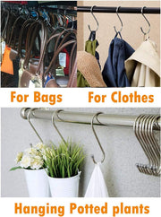 18 Pcs Multipurpose Durable Utility S Hooks for Hanging V915-HO0339X6
