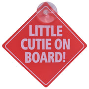 2 Pcs Baby On Board Car Safety Sign 13x13cm V915-HO0346