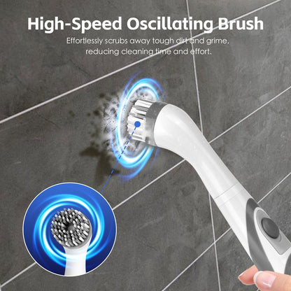 Battery Operated Scrubber Brush with 4 Interchangeable Heads V915-HO0363