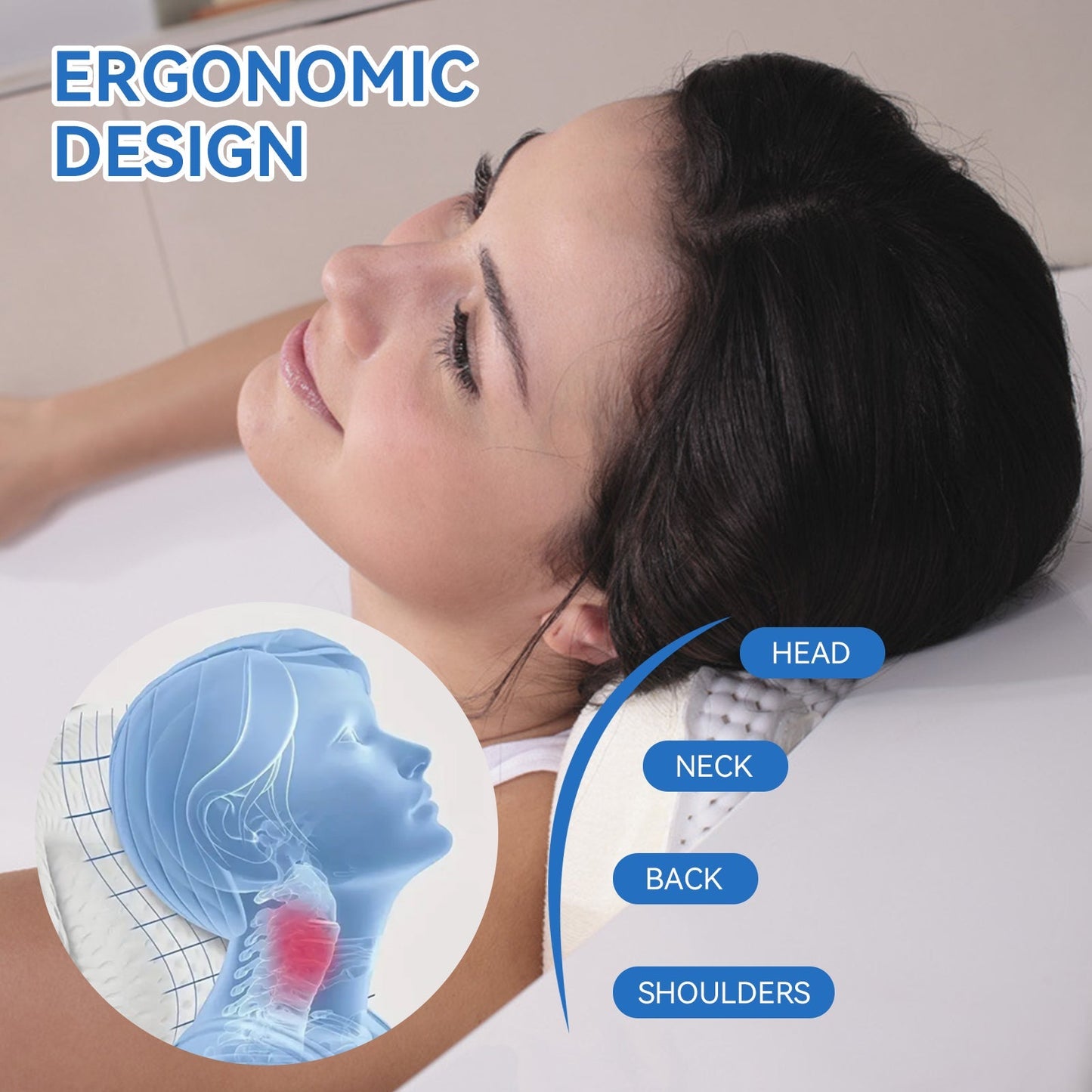 Suction Cup Bath Pilllow V915-HO0387
