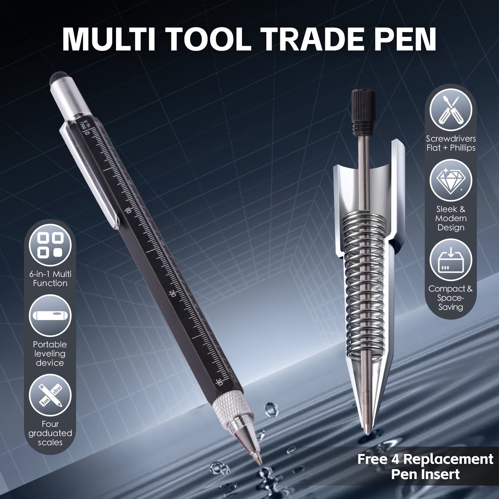 6 in 1 Multi Tool Trade Pen V915-HO0394