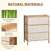 6 Drawer Bamboo Storage Chest V915-HO0420