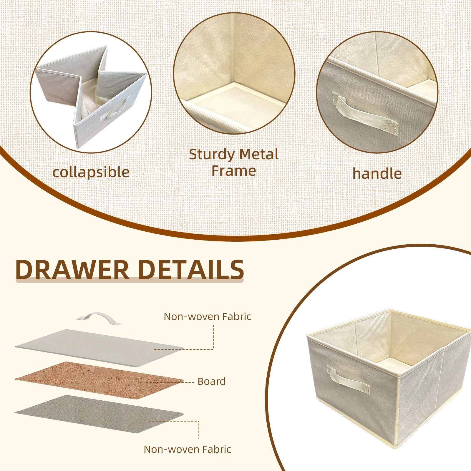 6 Drawer Bamboo Storage Chest V915-HO0420
