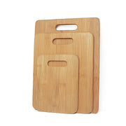 3 Pack Bamboo Cheese Cutting & Serving Chopping Board Set V915-KC0010