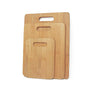 3 Pack Bamboo Cheese Cutting & Serving Chopping Board Set V915-KC0010